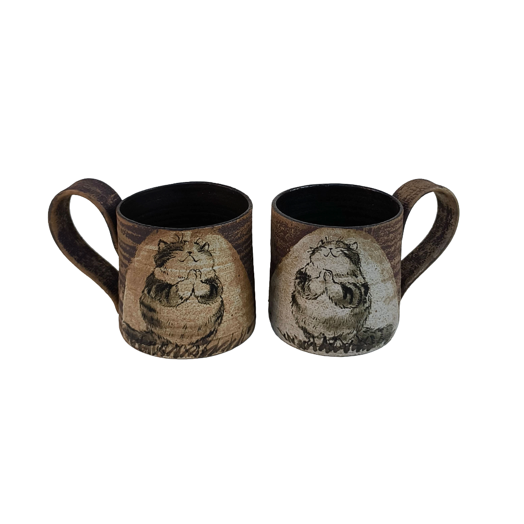 Écorce – Tasse personnalisée modelée et peinte à la main