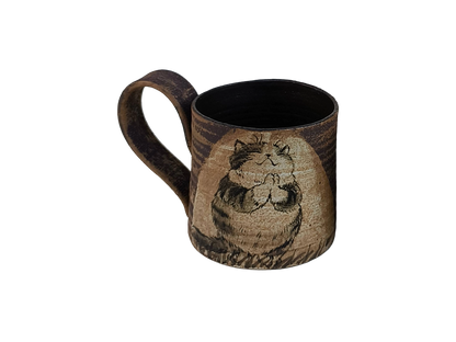 Écorce – Tasse personnalisée modelée et peinte à la main