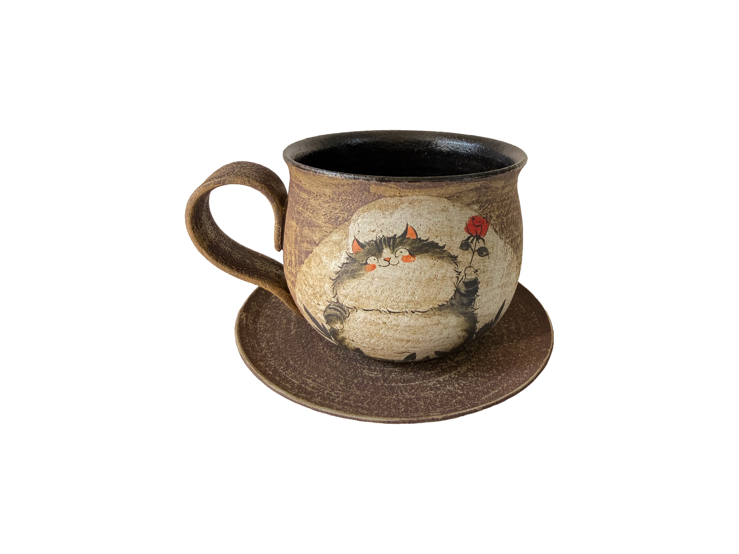 Colline – Tasse personnalisée modelée et peinte à la main