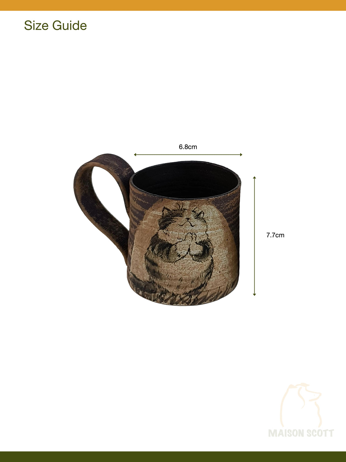 Rinde – Individuell geformte und handbemalte Tasse